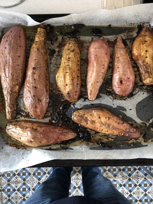 roasted sweet potatoes